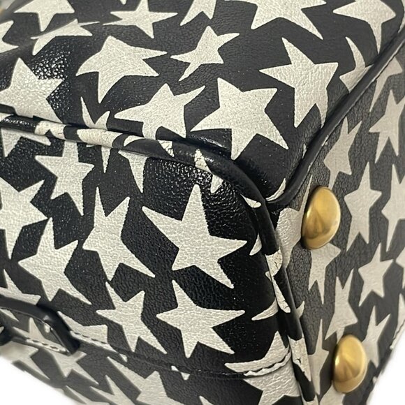 Auth SAINT LAURENT PARIS Baby Duffle 400422 Black Cream Leather - Handbag - Picture 12 of 12